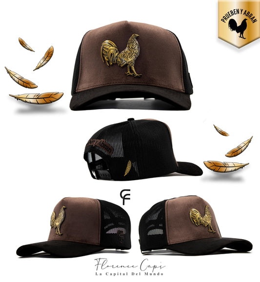 A A A Prueben Y Abran ! Nueva Edición. Gorras Gallo. Gamuza Café