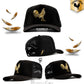 A A A Prueben y Abran. Nueva Edición Gallos. Gorra Gamuza negra