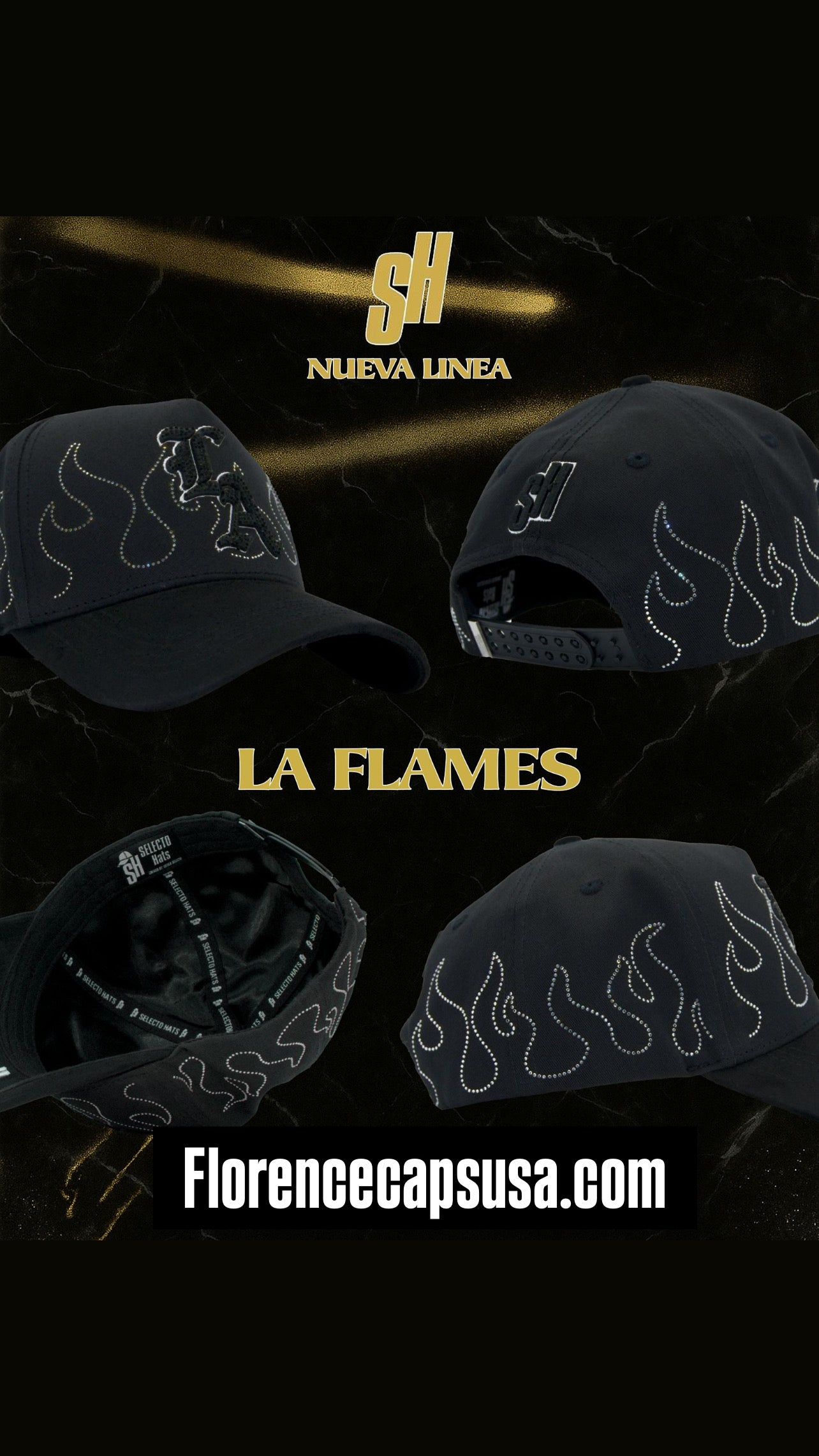 LA FLAMES full set incluye llavero y cubre polvos